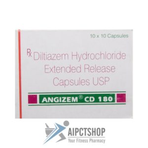 ANGIZEM CD (Cardizem XL /Tildiem/ Tiazac / Diltiazem)180mg - 100 tablet