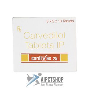 Cardivas (Coreg)25 Mg - 100 tablet