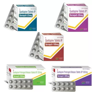 Quetiapine 25mg (Seroquit 25) - 10 Tablets