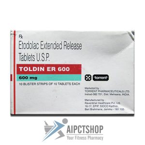 Toldin ER (Etodolac ER) 600MG - 100 tablet