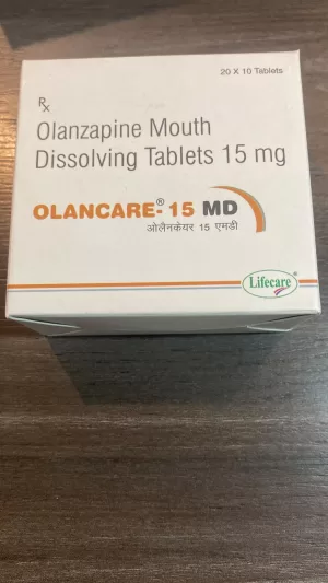 Olanzapine (Olanacare 15 mg MD) - 15 mg - 200 Tablets