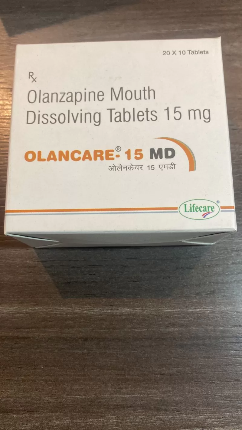 Olanzapine (Olanacare 15 mg MD) - 15 mg - 200 Tablets