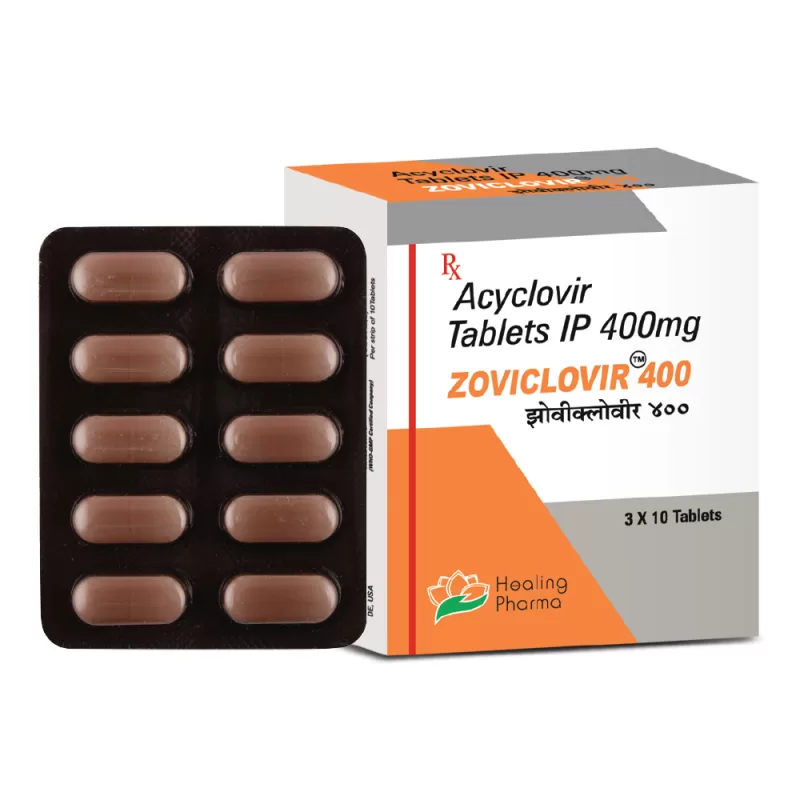 Acyclovir 400 mg Tablet (Zoviclovir-400) ? 10 Tablets