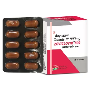 Acyclovir 800 mg Tablet (Zoviclovir-800) ? 10 Tablets
