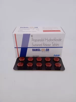 Propranolol 80mg SR (Ranol 80) - 10 Tablets