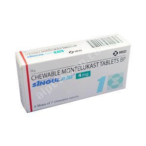Singulair Chewable (Montelukast Chewable) 4mg - 28 tablet